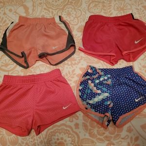 Bundle of 4 toddler girl Nike shorts 2-3t